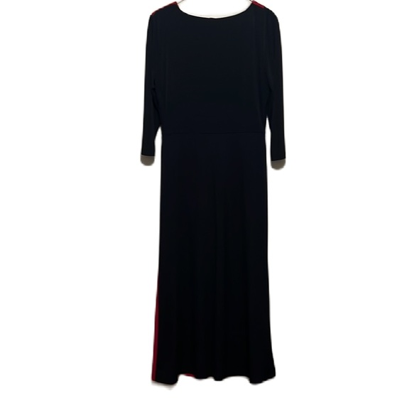 Women’s ESY STUDIO EY, Maxi Length, 3/4 Sleeves, Dress, Black & Red, Size Small - Picture 2 of 3